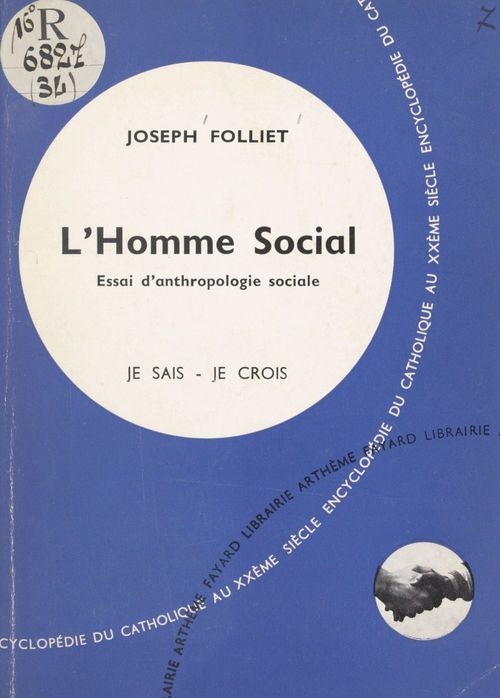 ebook cover of Qu'est-ce que l'homme ? (3). L'homme social, by Joseph Folliet