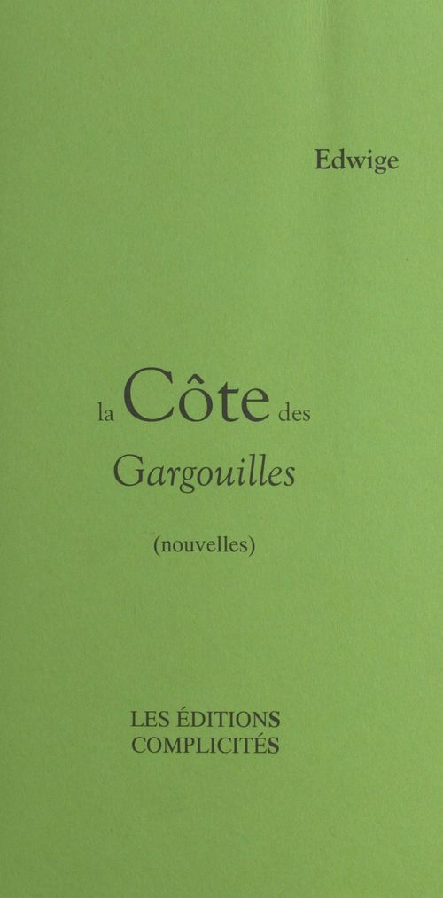 Couverture ebook de La côte des gargouilles, de Edwige
