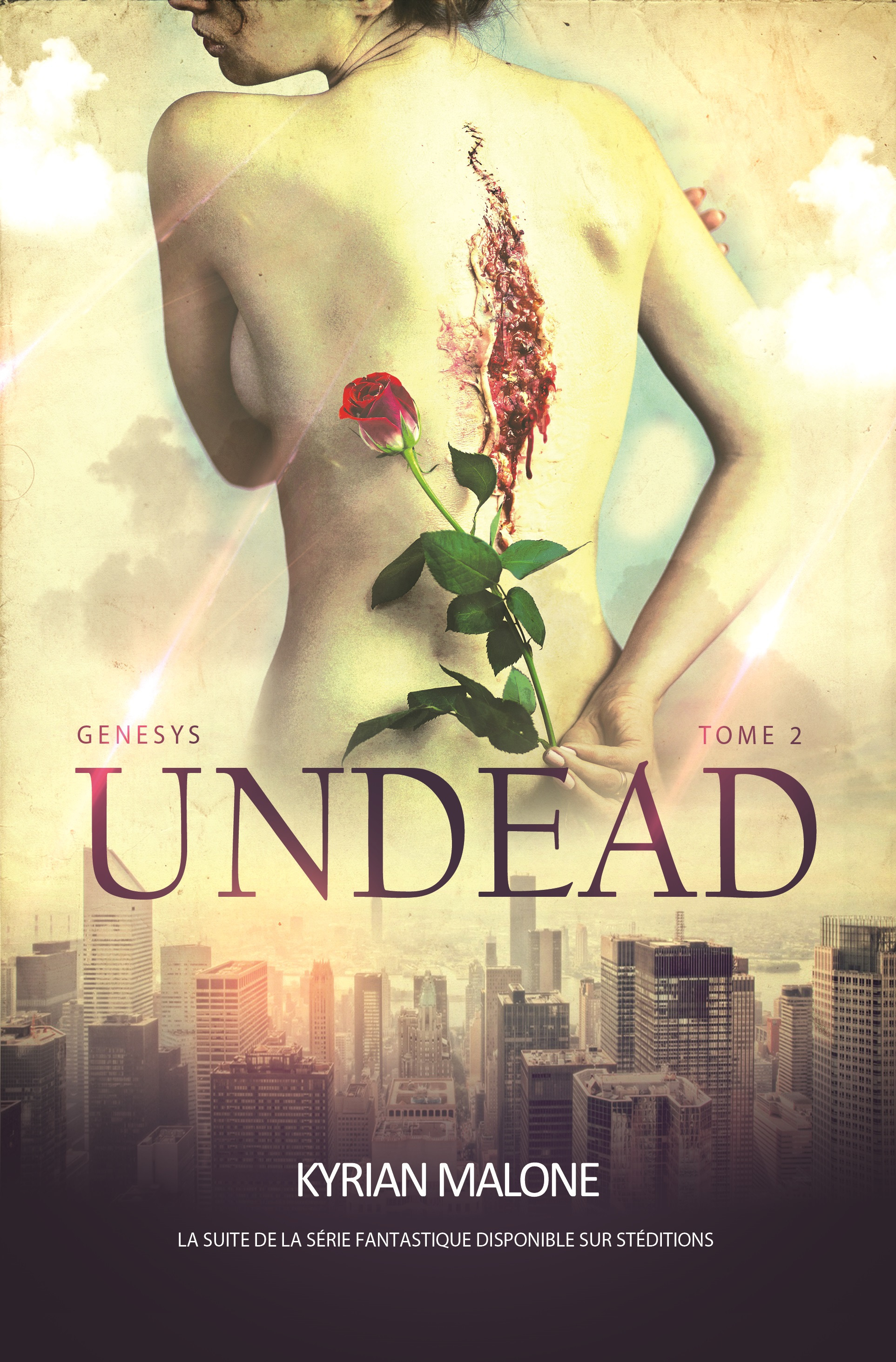 Couverture ebook de Undead - (Livre lesbien, roman lesbien), de Kyrian Malone