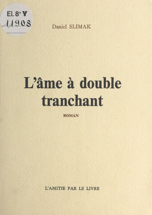 Couverture ebook de L'âme à double tranchant, de Daniel Slimak
