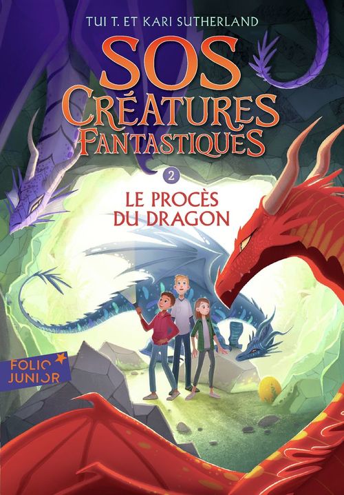 ebook cover of SOS Créatures fantastiques (Tome 2) - Le Procès du dragon, by Kari Sutherland, Tui T. Sutherland