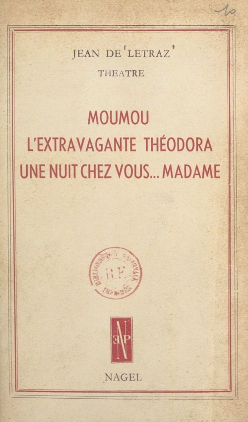 ebook cover of Théâtre, by Jean De Letraz