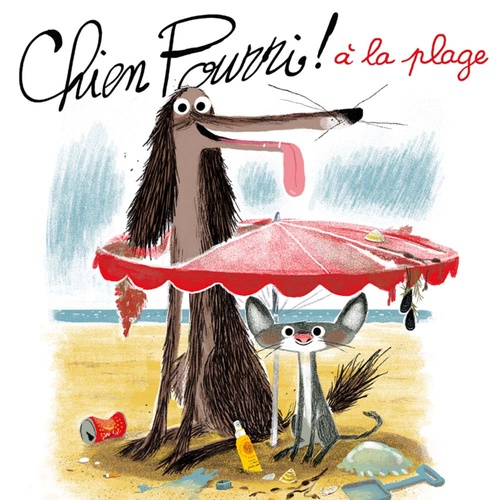 audiobook cover of Chien Pourri à la plage, by Colas Gutman, Marc Boutavant