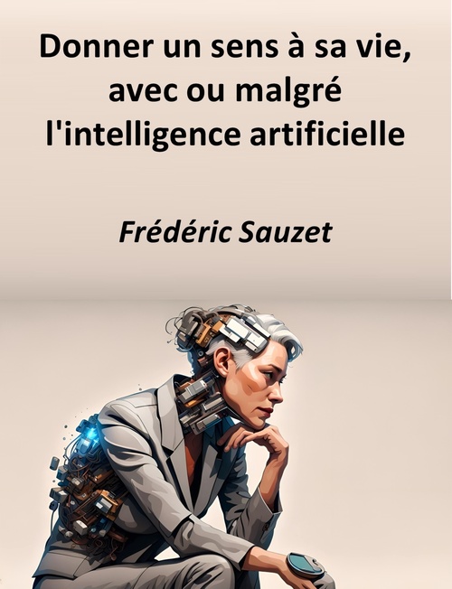 Couverture ebook de Donner un sens à sa vie, avec ou malgré l'intelligence artificielle, de Frederic Sauzet