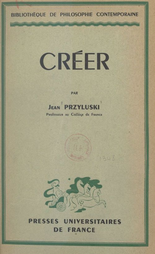 ebook cover of Créer, by Jean Przyluski