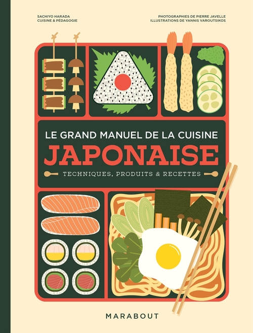 Couverture ebook de Le grand manuel de la cuisine japonaise, de Sachiyo Harada