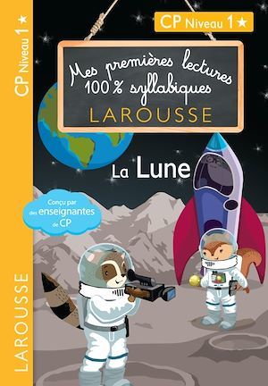 ebook cover of 1ères lectures 100% syllabiques - la lune, by Hélène Heffner, Giulia Levallois