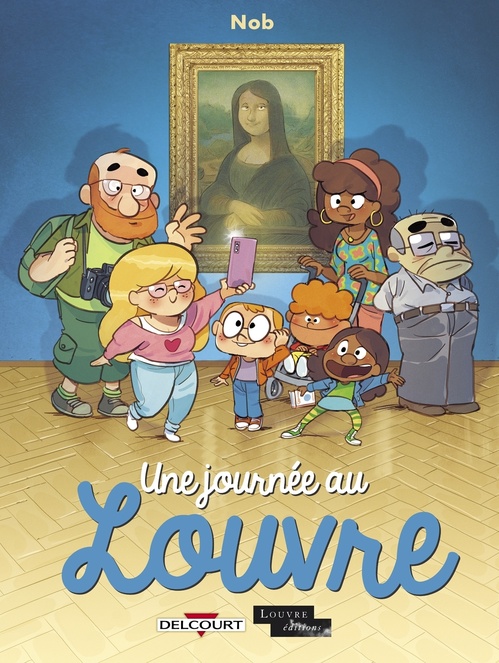 Couverture ebook de Une journée au Louvre, de Nob