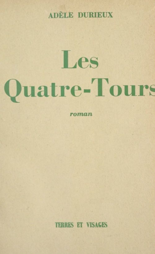ebook cover of Les Quatre-Tours, by Adele Durieux