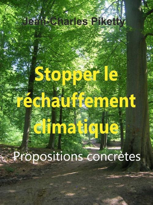 ebook cover of Stopper le réchauffement climatique Propositions concrètes, by Jean-Charles Piketty