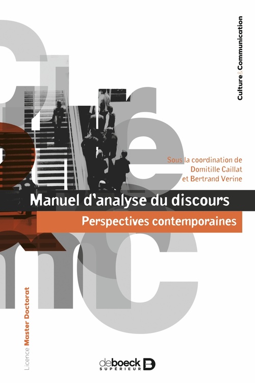 Couverture ebook de Manuel d´analyse du discours, de Domitille Caillat, Bertrand Verine