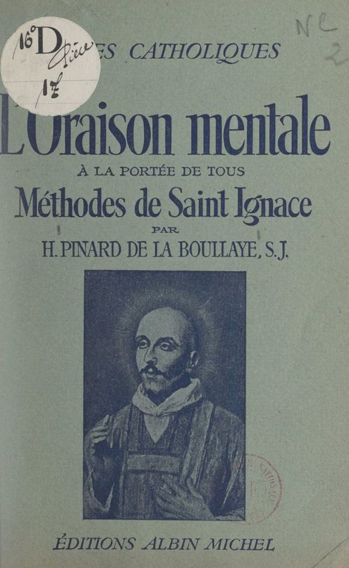 Couverture ebook de L'oraison mentale à la portée de tous, de Henry Pinard De La Boullaye