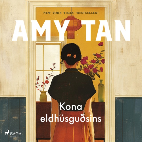 audiobook cover of Kona eldhúsguðsins, by Amy Tan