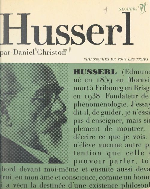 ebook cover of Husserl ou le retour aux choses, by Daniel Christoff