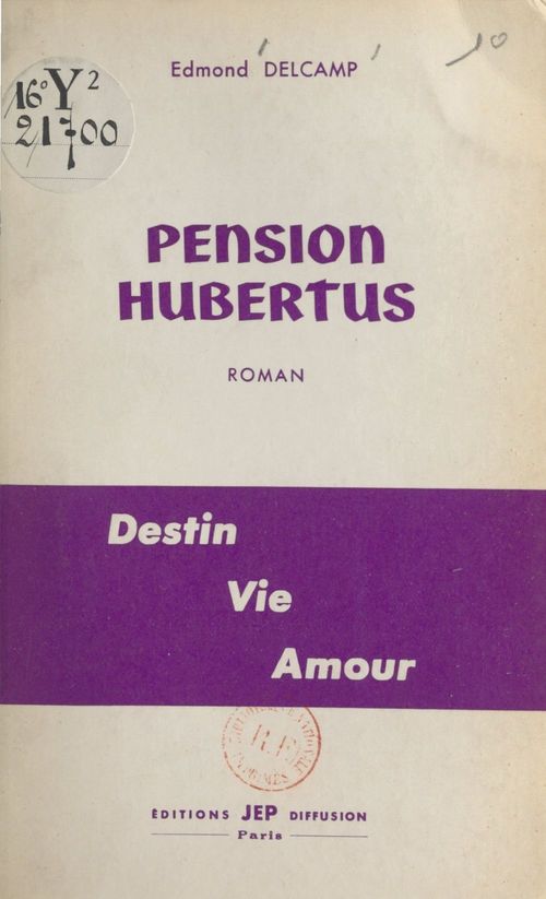 ebook cover of Pension Hubertus, by Edmond Delcamp