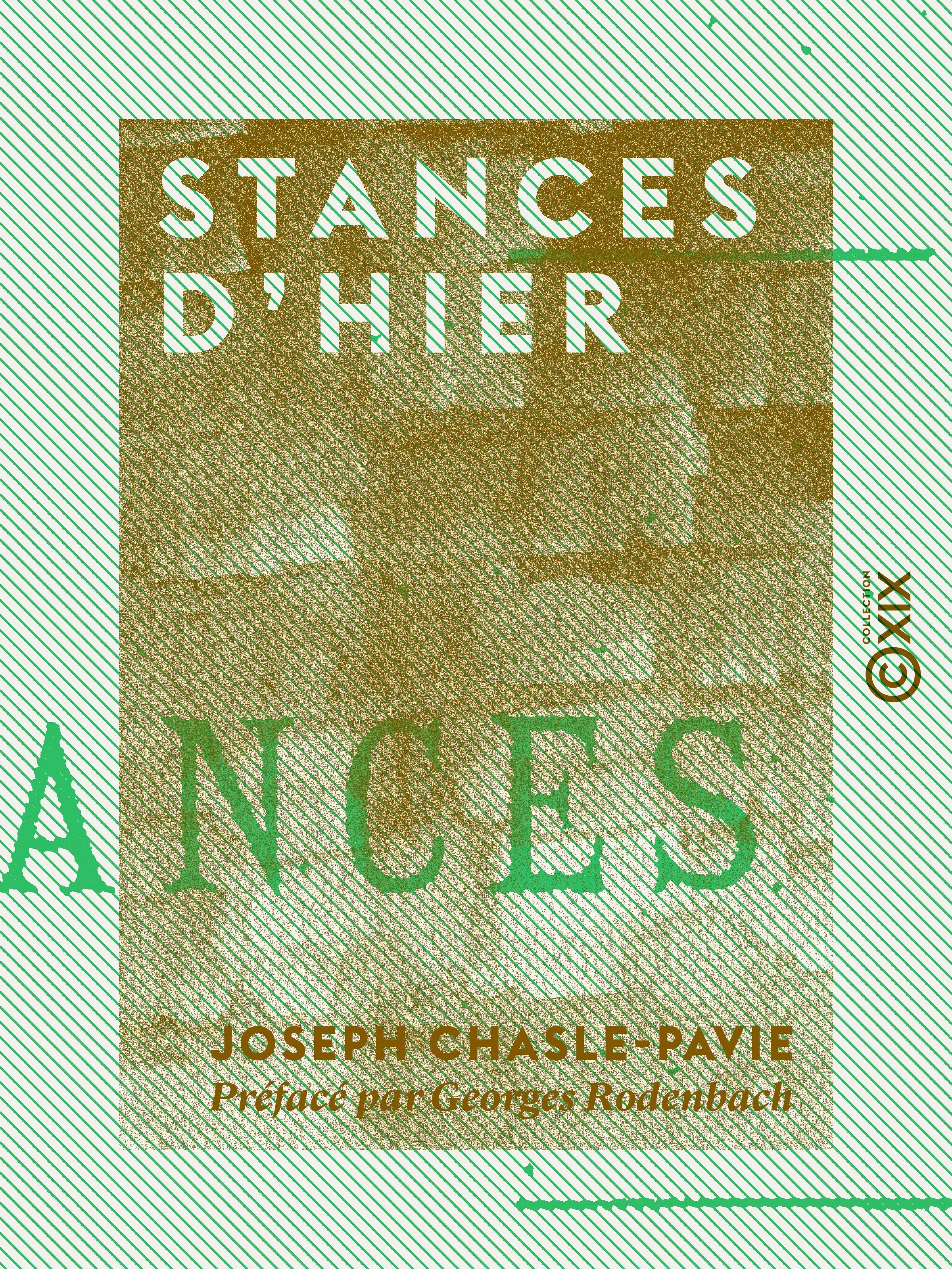 Couverture ebook de Stances d'hier, de Georges Rodenbach, Joseph Chasle-Pavie