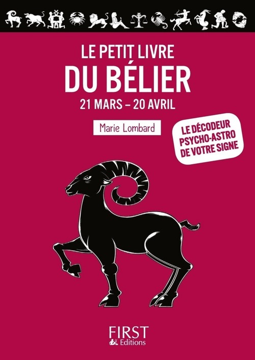 Couverture ebook de Petit Livre du - Bélier, de Marie Lombard
