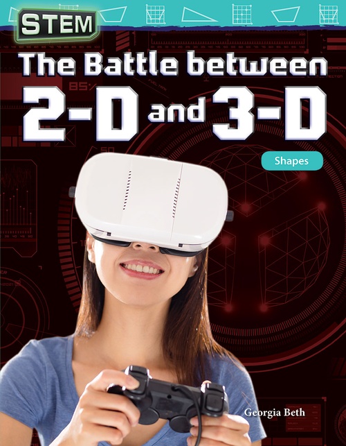 ebook cover of STEM: The Battle between 2-D and 3-D, by Georgia Beth