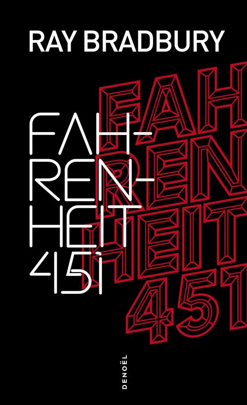 ebook cover of Fahrenheit 451, by Ray Bradbury