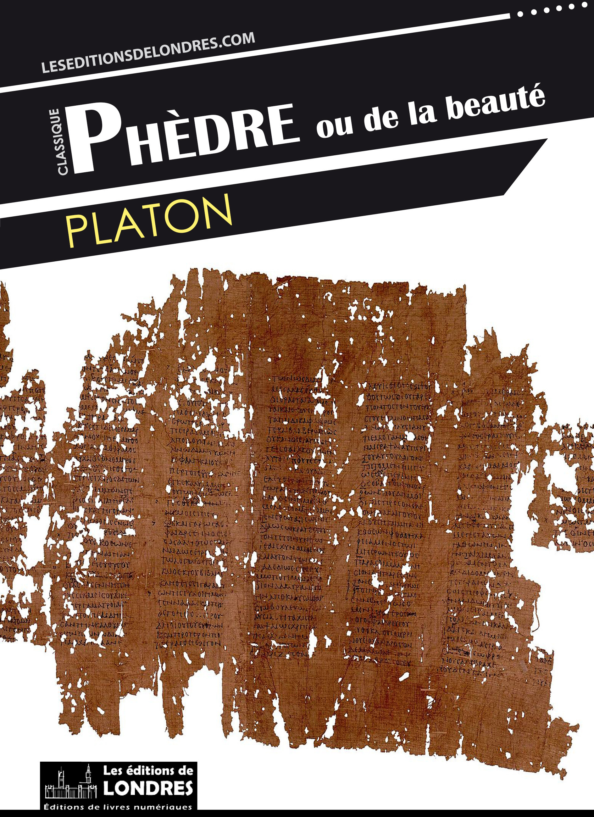 ebook cover of Phèdre, by Platon