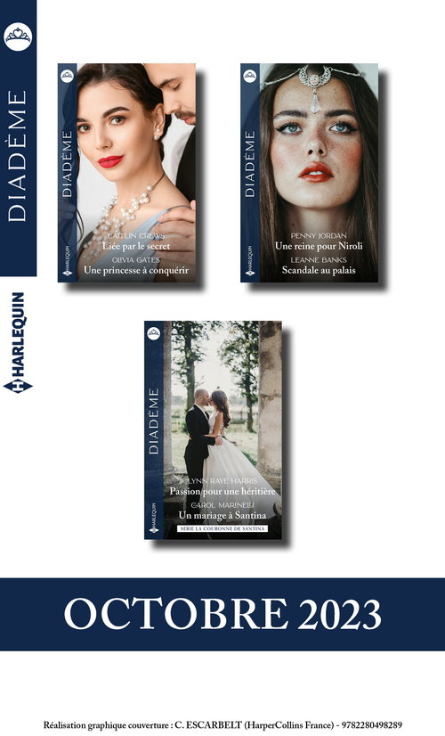 Couverture ebook de Pack mensuel Diademe - 6 romans (Octobre 2023), de Collectif