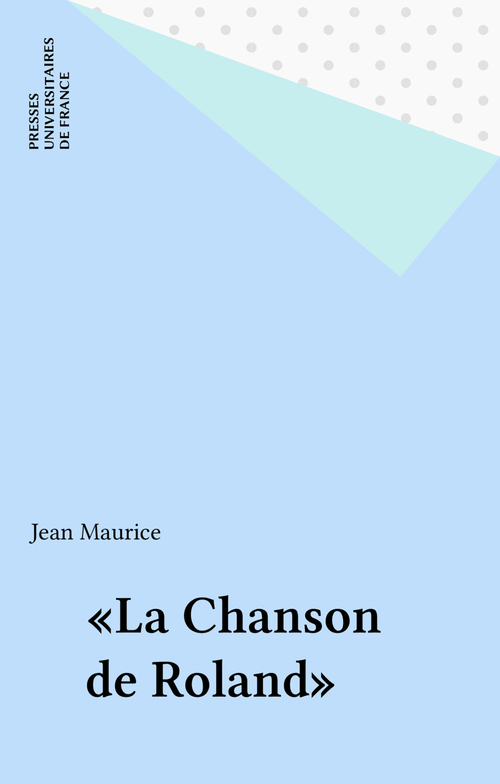 ebook cover of «La Chanson de Roland», by Jean Maurice