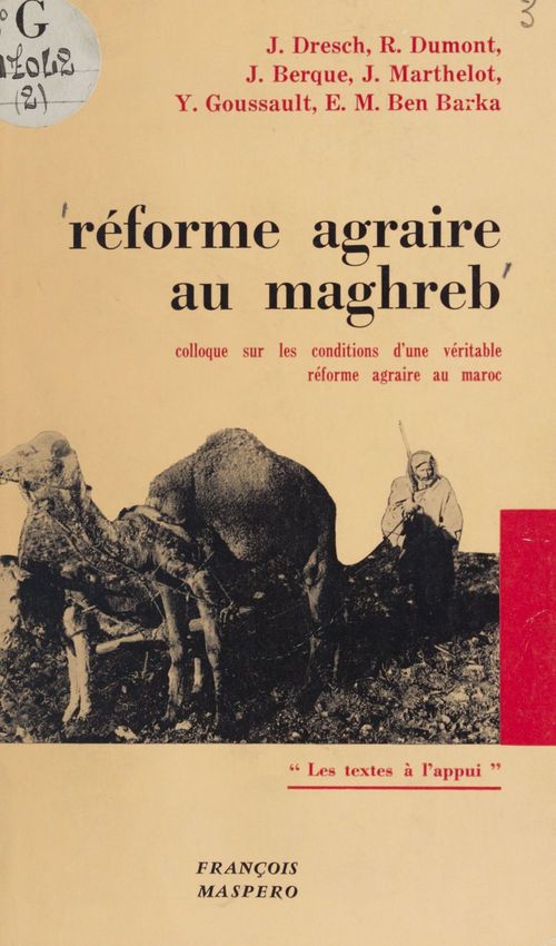 ebook cover of Réforme agraire au Maghreb, by Jacques Berque, El Mehdi Ben Barka, Jean Dresch