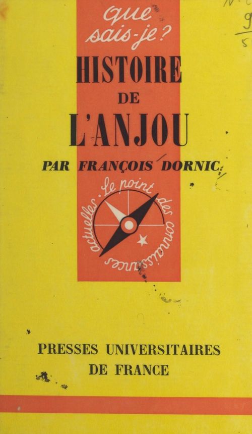 ebook cover of Histoire de l'Anjou, by Francois Dornic