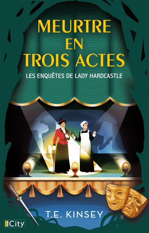 Couverture ebook de Meurtre en trois actes, de T.E. Kinsey