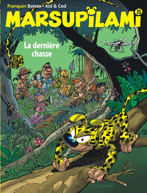 Couverture ebook de Marsupilami - Tome 35 - La dernière chasse, de Kid Toussaint, ced