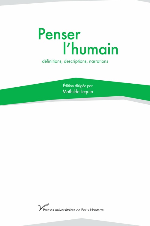 Couverture ebook de Penser l´humain, de