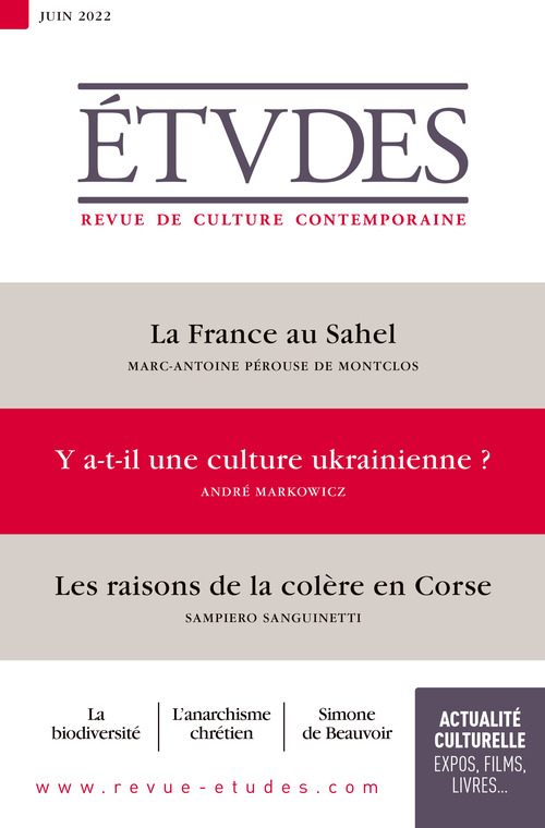 ebook cover of Revue Études 4294 - Juin 2022, by Collectif Auteur