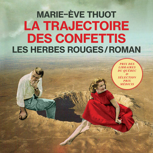 audiobook cover of La trajectoire des confettis, by Marie-Ève Thuot