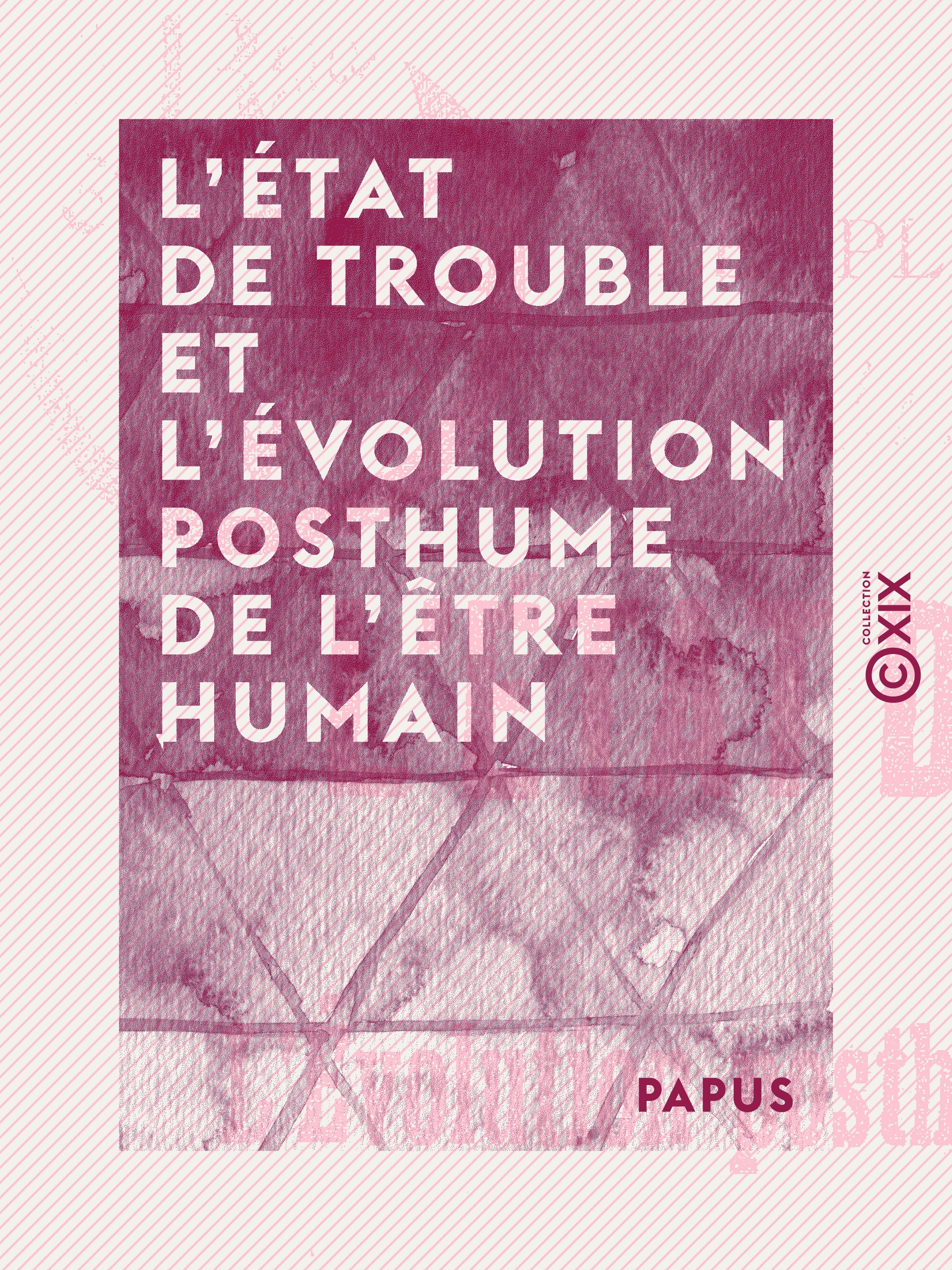 ebook cover of L'État de trouble et l'évolution posthume de l'être humain, by Papus