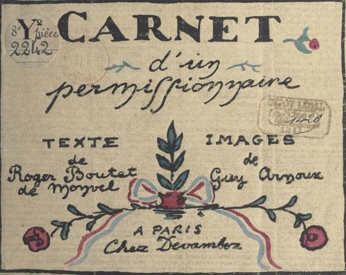 Couverture ebook de Carnet d'un permissionnaire, de Roger Boutet De Monvel