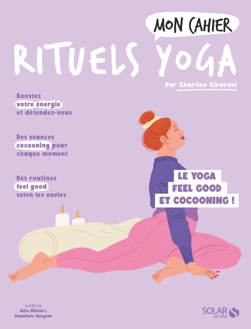 Couverture ebook de Mon cahier rituels yoga, de Charline Girardel