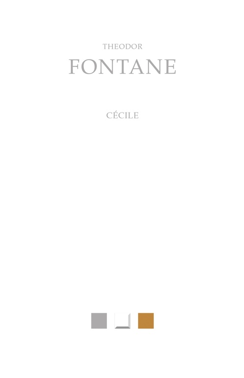 ebook cover of Cécile, by Théodor Fontane