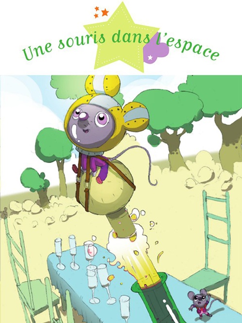Couverture ebook de Une souris dans l'espace, de Sophie de Mullenheim