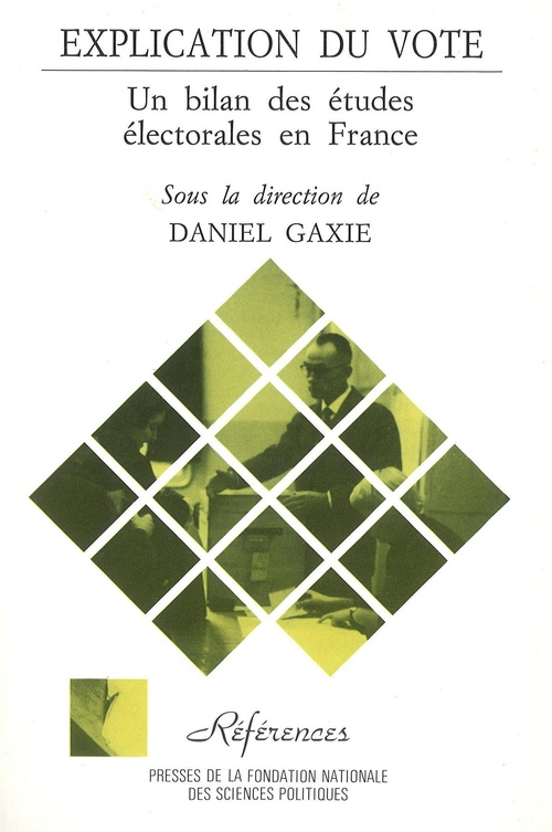 ebook cover of Explication du vote, by Gaxie D