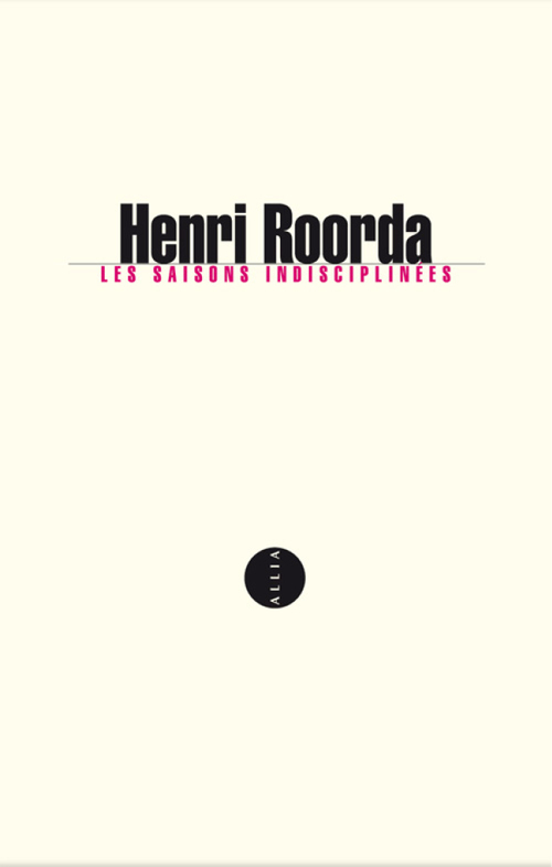 ebook cover of Les Saisons indisciplinées, by Henri Roorda