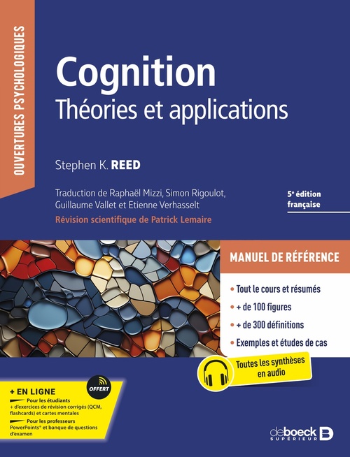Couverture ebook de Cognition, de Stephen K Reed