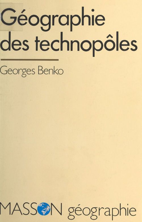 ebook cover of Géographie des technopôles, by Benko
