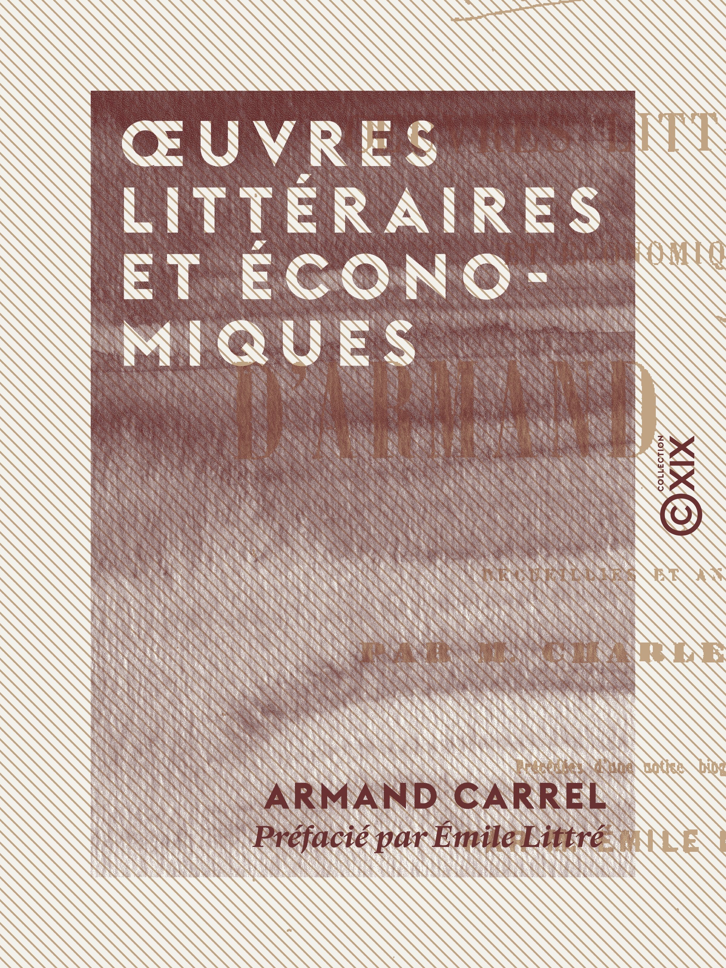 ebook cover of OEuvres littéraires et économiques, by Armand Carrel, Emile Littre