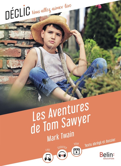 Couverture ebook de Les Aventures de Tom Sawyer, de Mark Twain