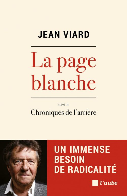 Couverture ebook de La page blanche, de Jean Viard