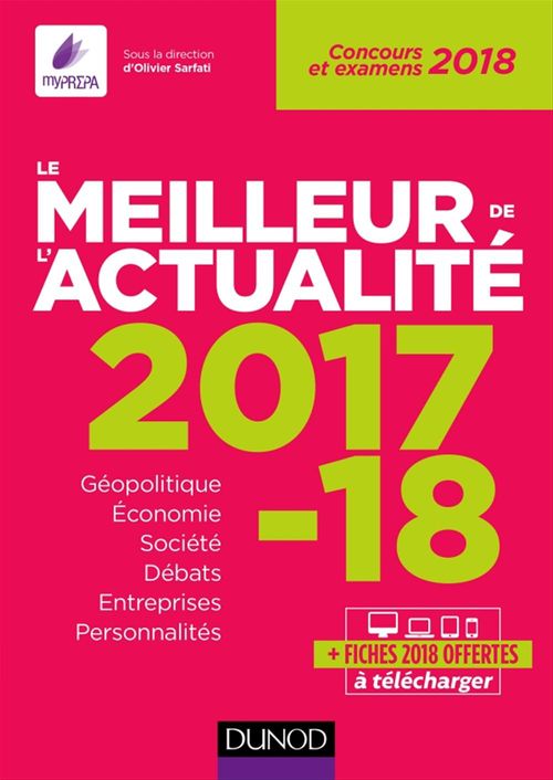 Couverture ebook de Le meilleur de l'actualité 2017-2018, de Olivier Sarfati