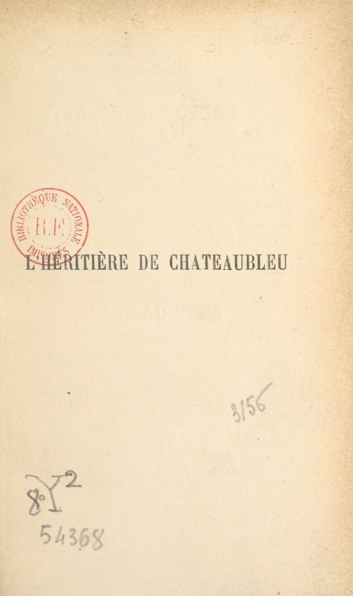 ebook cover of L'héritière de Châteaubleu, by Marguerite Levray