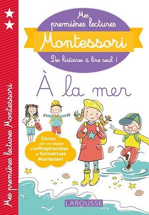 Couverture ebook de Mes premières lectures Montessori, À la mer, de Collectif