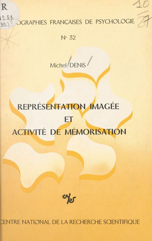 ebook cover of Représentation imagée et activité de mémorisation, by Denis Michel