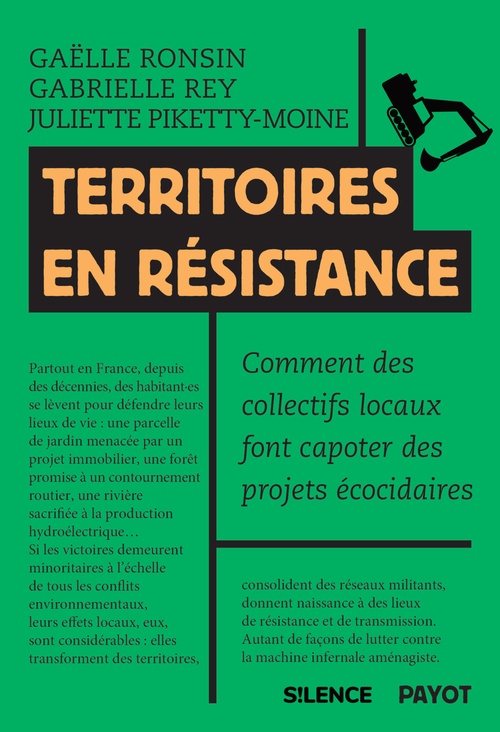 ebook cover of Territoires en résistance, by Gaelle Ronsin, Juliette Piketty-Moine, Gabrielle Rey